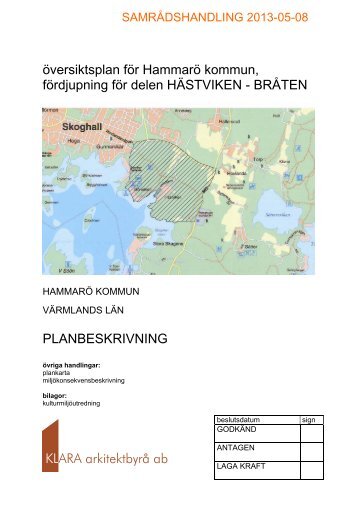 Planförslag - Hammarö kommun