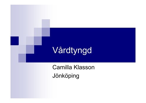 Vårdtyngd - SFAI