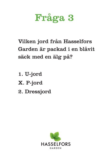 En jordig tipspromenad - Hasselfors Garden