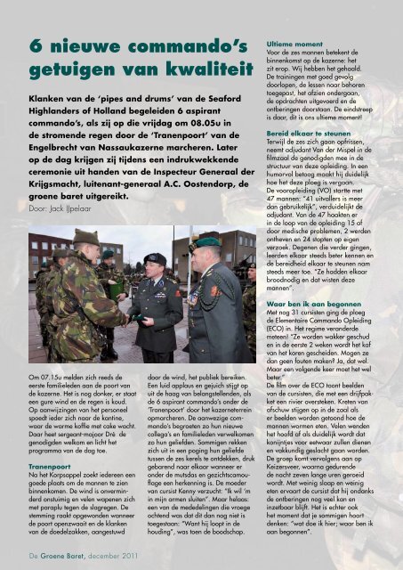 De Groene Baret - Commandostichting