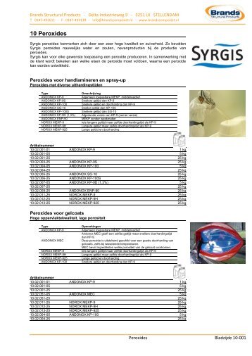 10 Peroxides - Brands Structural Products