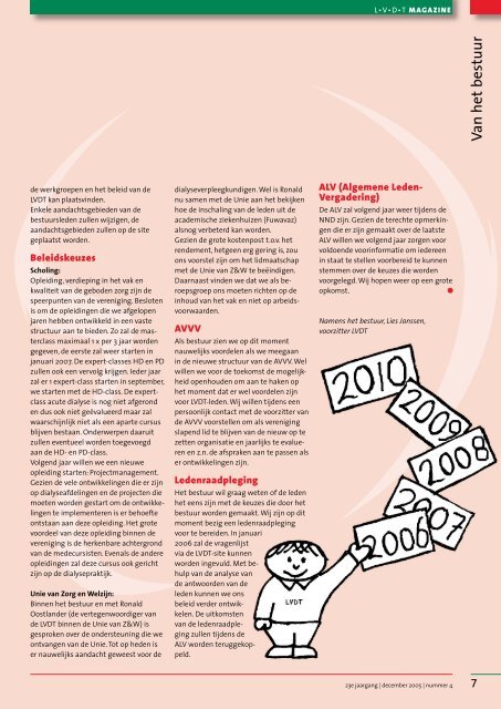 01-12-2005 LVDT-magazine Nummer 4 - Landelijke Vereniging ...