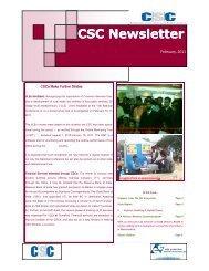 CSC Newsletter