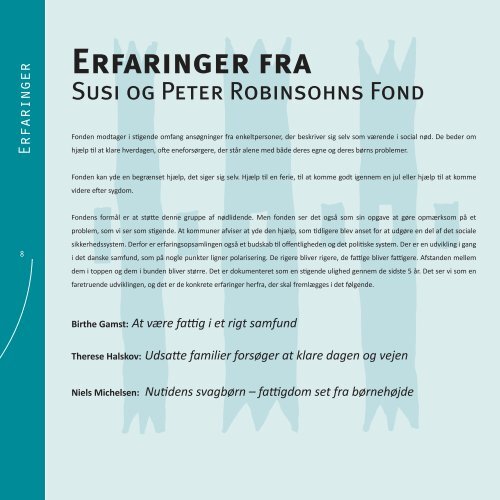 Den ny fattigdom - Susi og Peter Robinsohns Fond