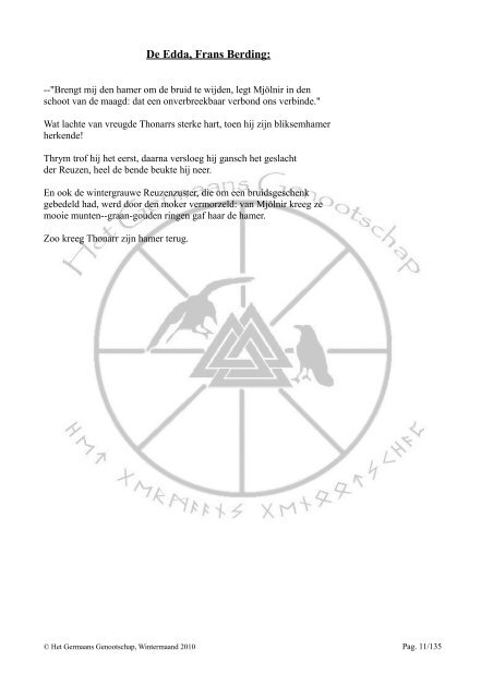 Edda vertaling van Frans Berding - Welkom - Germaans Genootschap