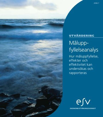 Måluppfyllelseanalys - Ekonomistyrningsverket