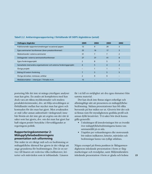 Måluppfyllelseanalys - Ekonomistyrningsverket