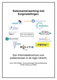 Informatiebrochure voor politiemensen in de regio Utrecht. - crisiskaart