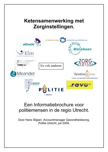 Informatiebrochure voor politiemensen in de regio Utrecht. - crisiskaart