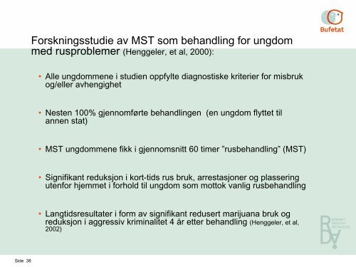 Behandling av ungdom med rus og adferdsproblemer