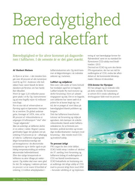 Bæredygtig Transport & Logistik 2011 - DASP Danske Speditører