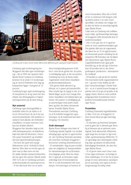 Bæredygtig Transport & Logistik 2011 - DASP Danske Speditører