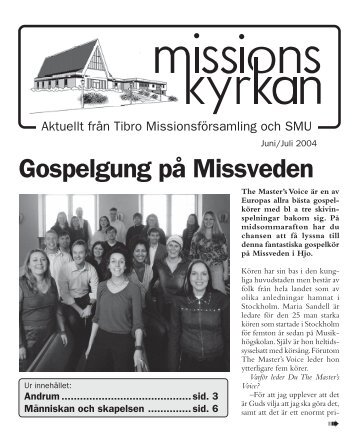 Missionskyrkan Nr. 8 2002 - Missionskyrkan Tibro