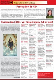 Nr 1 2008.indd - S:t Matteus Församling