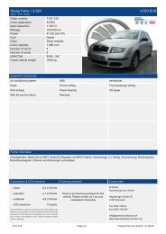 Skoda Fabia 1.9 SDI 4.990 EUR - Autohaus Schulze