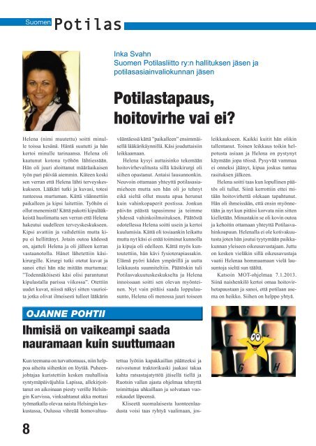 1/2013 - Suomen Potilasliiton