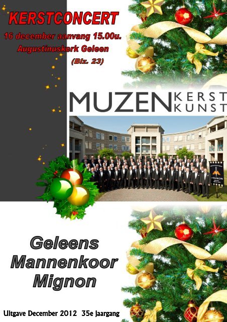 Muzenkunst uitgave december 2012.pub - Geleens Mannenkoor ...