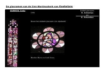 De glasramen van de Sint-Martinuskerk van Koekelare