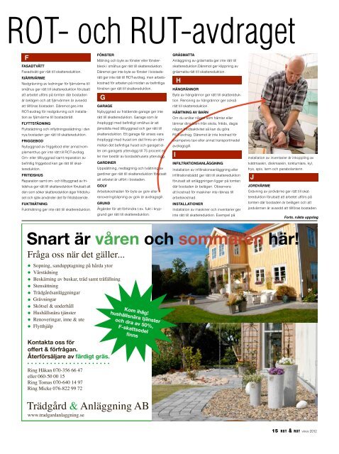 VaRning! - Startsida | Rot & Rut