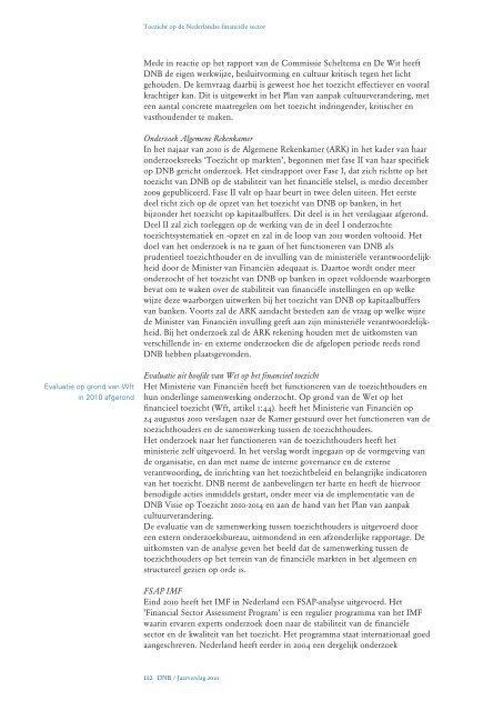 De Nederlandsche Bank - Jaarverslag DNB 2011