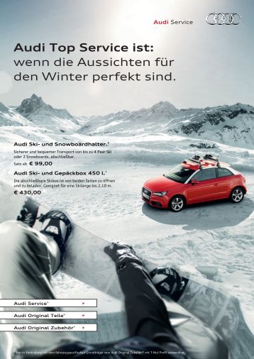 Audi Top Service ist: wenn die Aussichten für ... - Autohaus Weeber