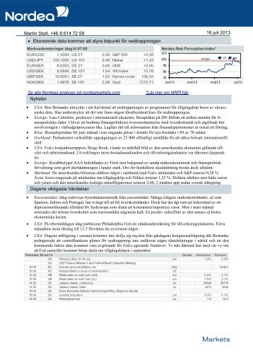 nordea130718 (PDF) - Nordea Markets Research