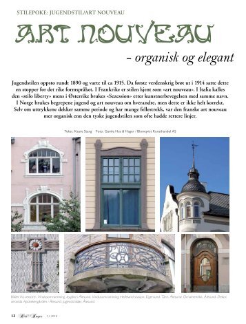 Art Nouveau - Bygg og Bevar