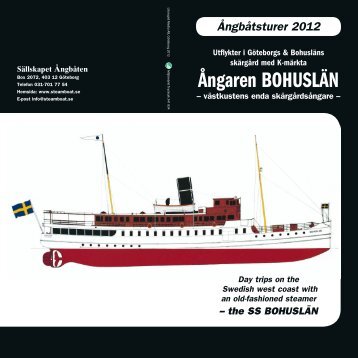 Ångaren BOHUSLÄN - Sällskapet Ångbåten