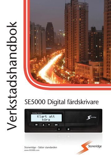 Verkstadsmanual SE5000 - Stoneridge Nordic