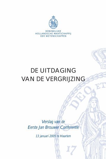 de uitdaging van de vergrijzing - De Koninklijke Hollandsche ...