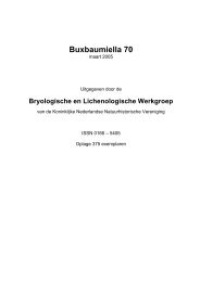 Buxbaumiella 61 - Verspreidingsatlas