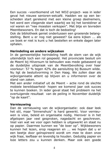 VAN DE REDACTIE - Stichting Hilversumse Meent