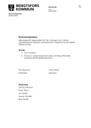 Kommunstyrelsen - Bengtsfors kommun