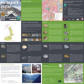 Geologie Folder - Naturpark Ötztal