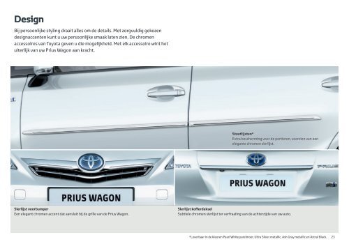 Toyota Prius Wagon accessoires Brochure Nederland