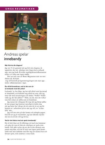 Andreas spelar innebandy - Välkommen till Reumatikertidningens ...