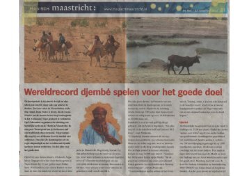 Wereldrecord djembè spelen voor het goede doel - Aman-Iman