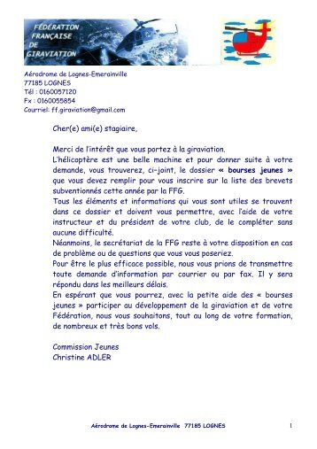 formalités - Fédération française de Giraviation