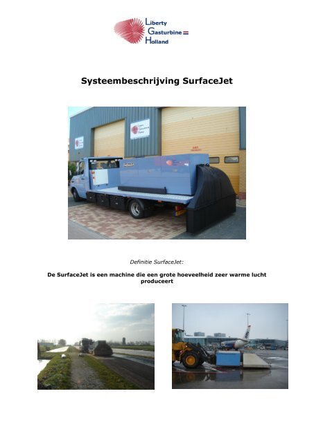 Systeembeschrijving SurfaceJet - Liberty Gasturbine