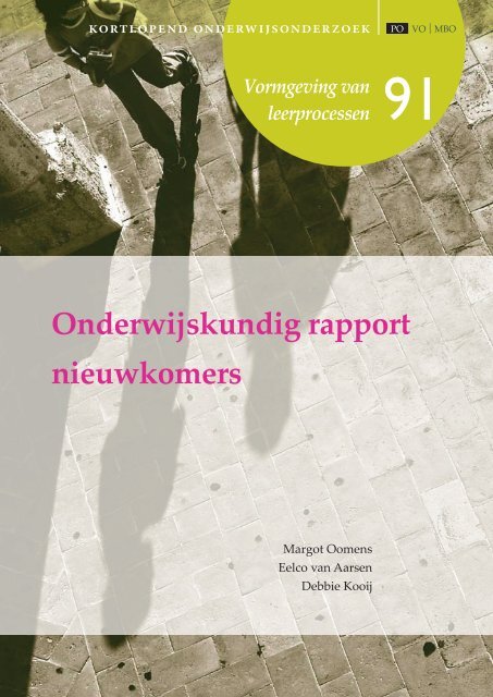Onderwijskundig rapport nieuwkomers Kortlopend