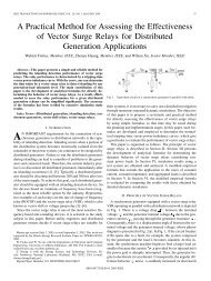 A Practical Method for Assessing the Effectiveness of Vector Surge ...