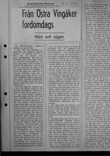 1946-07-04 Från Östra Vingåker fordomdags