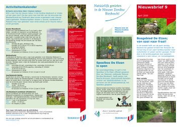 Nieuwsbrief 9 - Nieuwe Dordtse Biesbosch