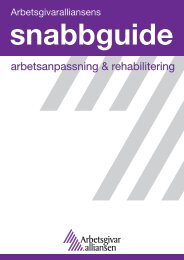 arbetsanpassning & rehabilitering - Arbetsgivaralliansen