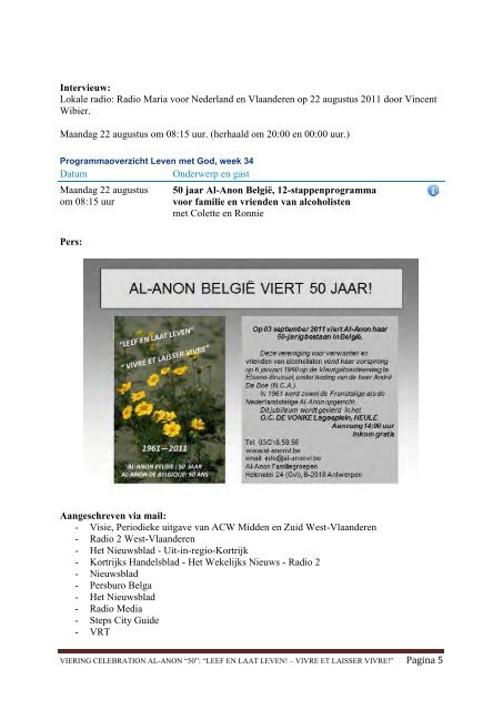 Pagina 1 - AA Vlaanderen