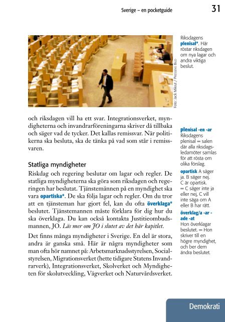 Sverige - en pocketguide - lätt svenska - Till Immigrant-institutets ...