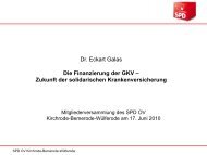 Vortrag zur Zukunft der Gkv PDF Webvorschau - SPD-Ortsverein ...