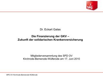 Vortrag zur Zukunft der Gkv PDF Webvorschau - SPD-Ortsverein ...