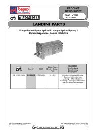 LANDINI PARTS - Bepco