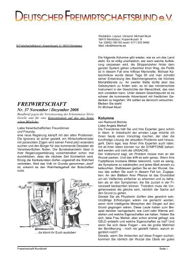 FREIWIRTSCHAFT - Deutscher Freiwirtschaftsbund eV